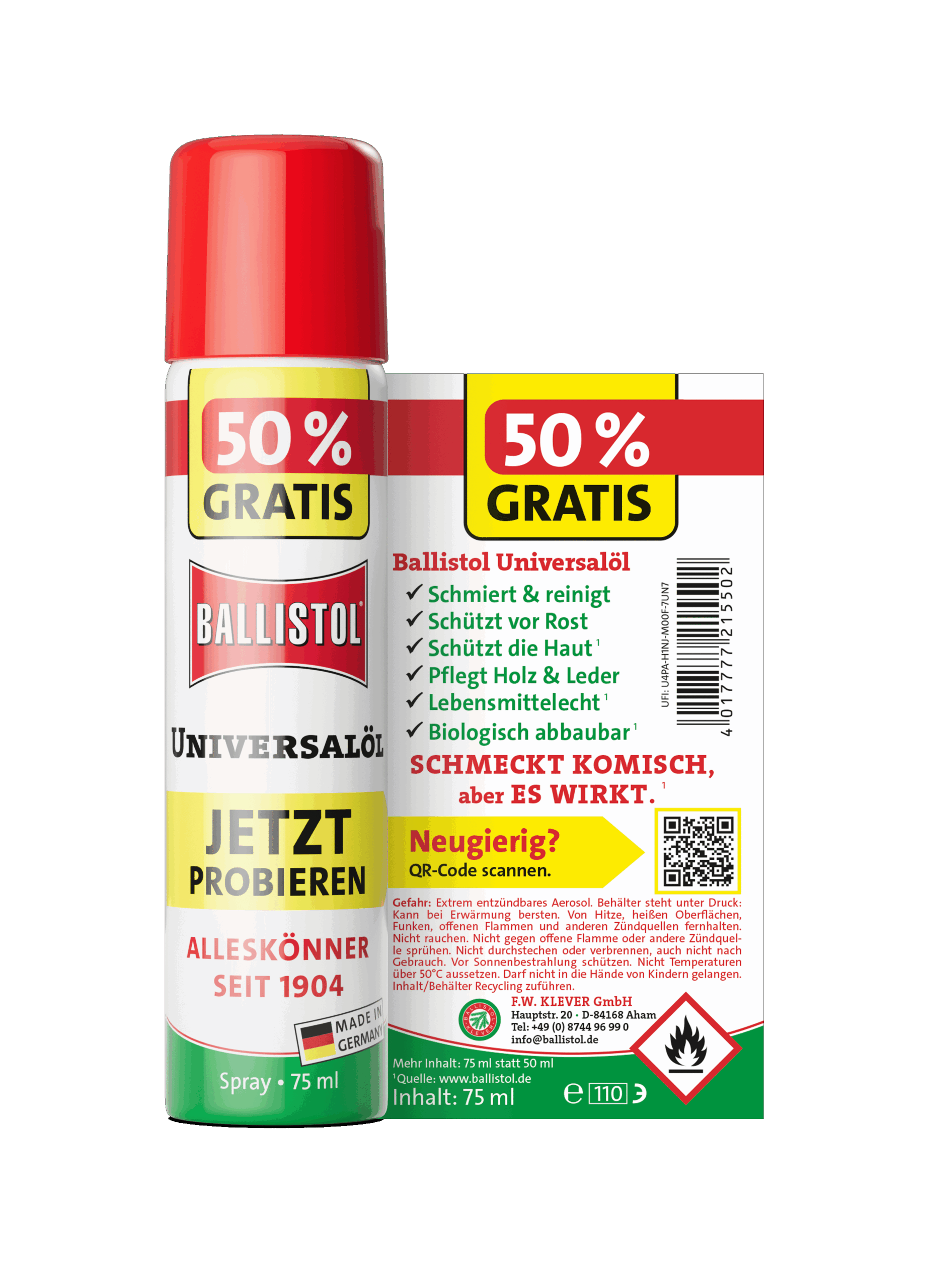 Ballistol Universalöl Spray, 75 ml – Bild 2