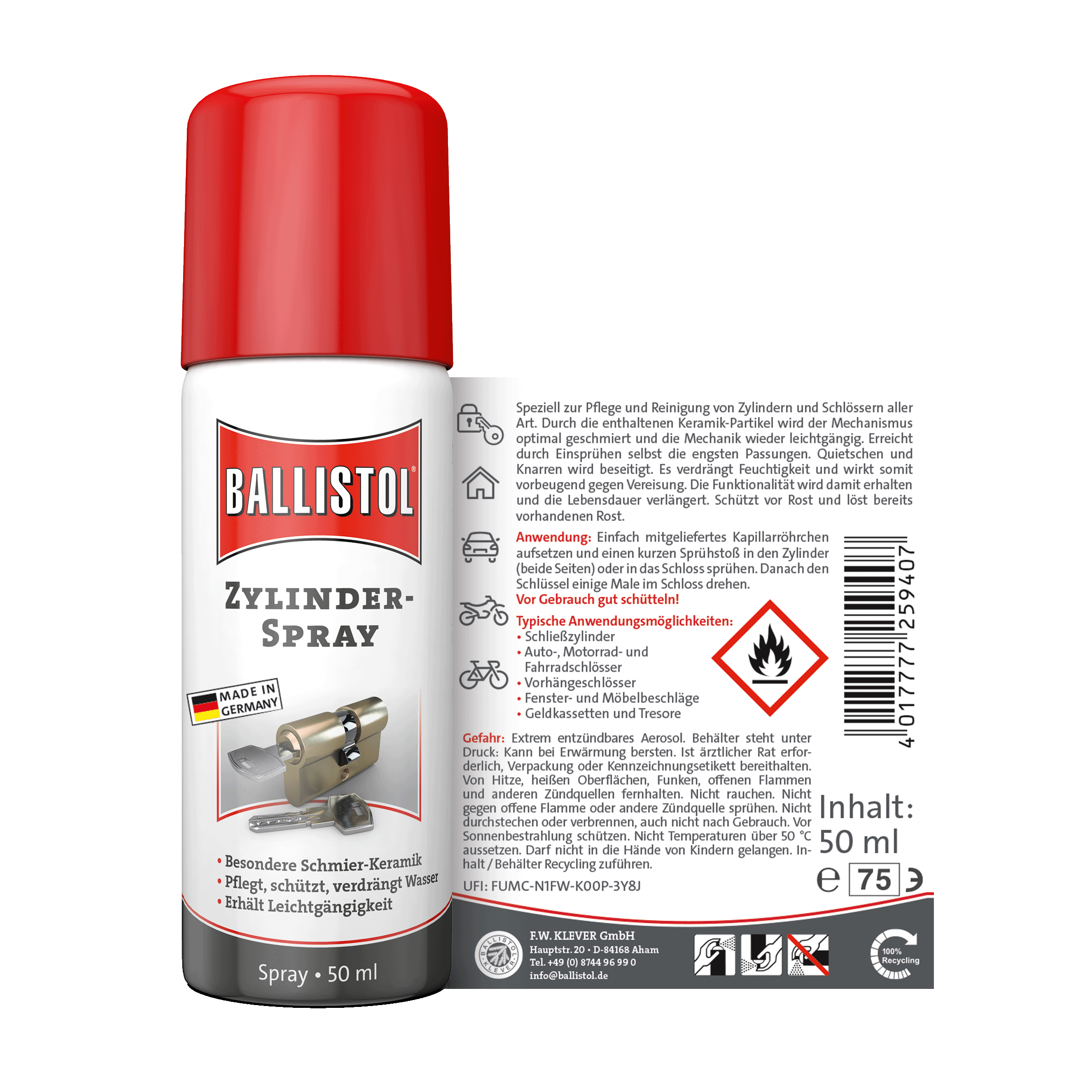 Ballistol Zylinderspray 50ml – Bild 2