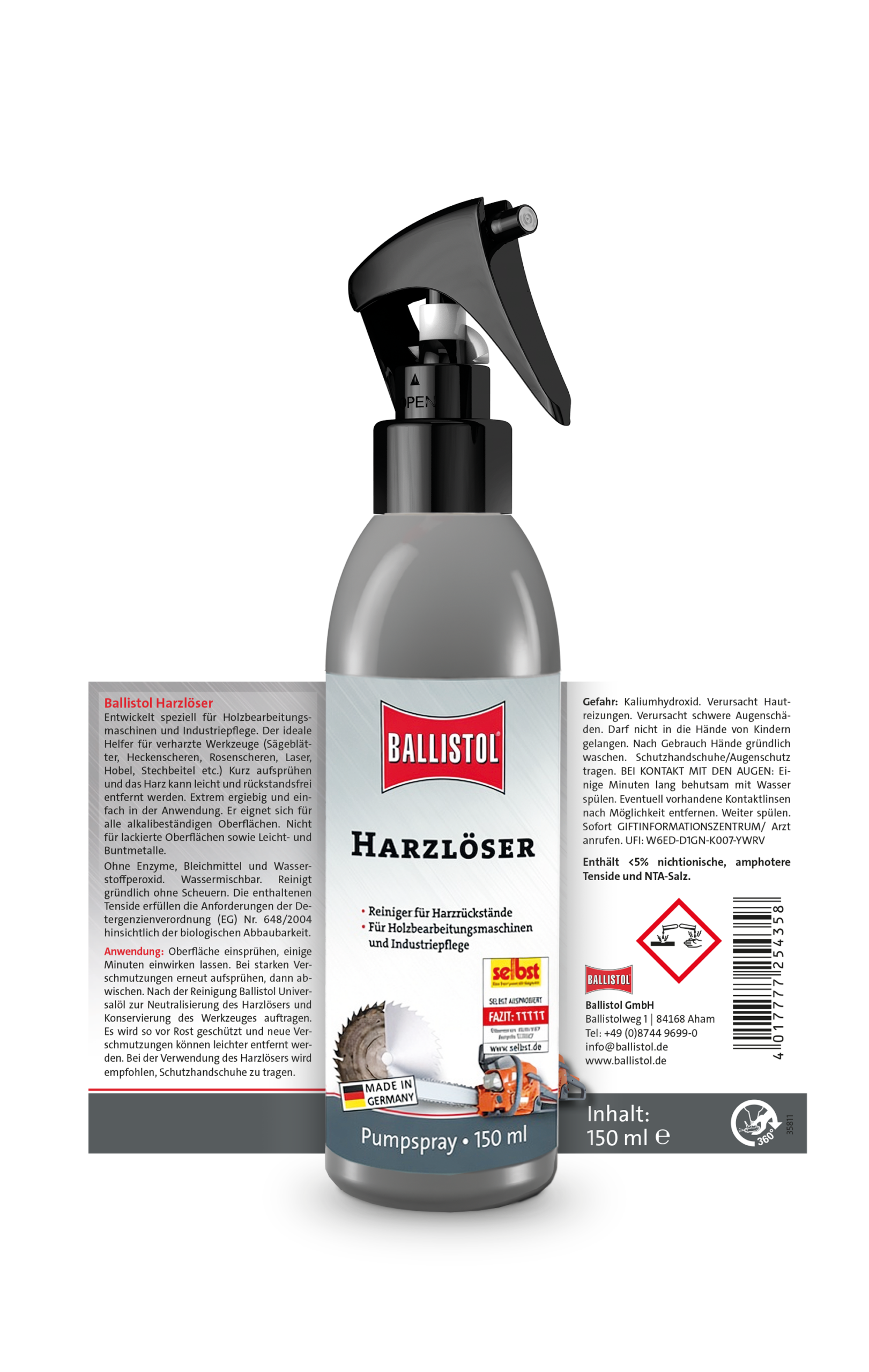 Ballistol Harzlöser Pumpspray 150 ml – Bild 2