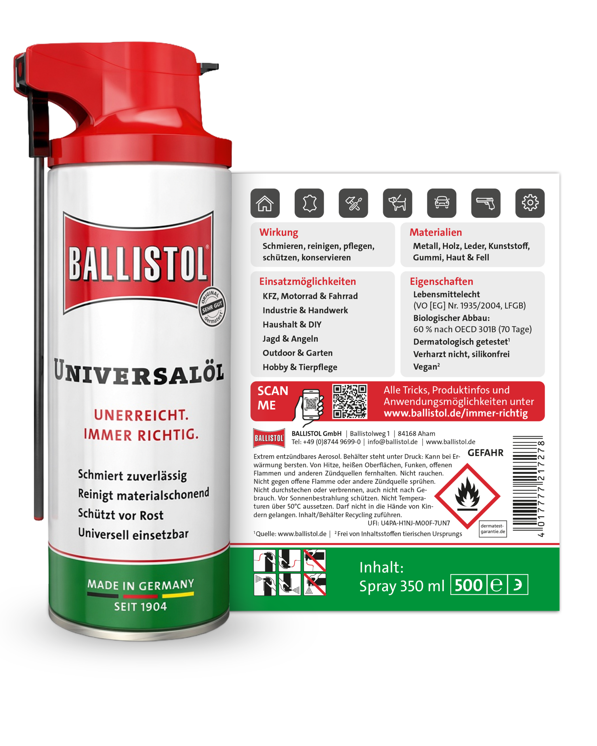 Ballistol Universalöl Varioflex Spray 350ml – Bild 3