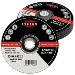 5 Stück Schruppscheiben Inox 230 x 6.0 mm für Edelstahl Metall