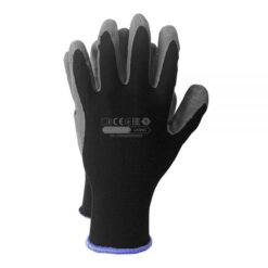 12 Paar Schutzhandschuhe aus Polyester Latex beschichtet Größe 9
