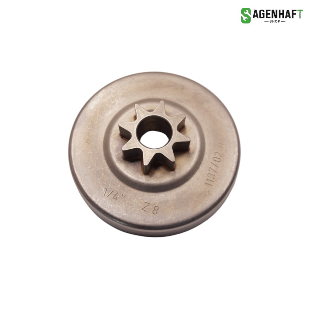 Stihl original Kettenrad Kupplungstrommel 1/4" 8Z kompatibel mit Stihl MS 192 | MS 193 | MS 194
